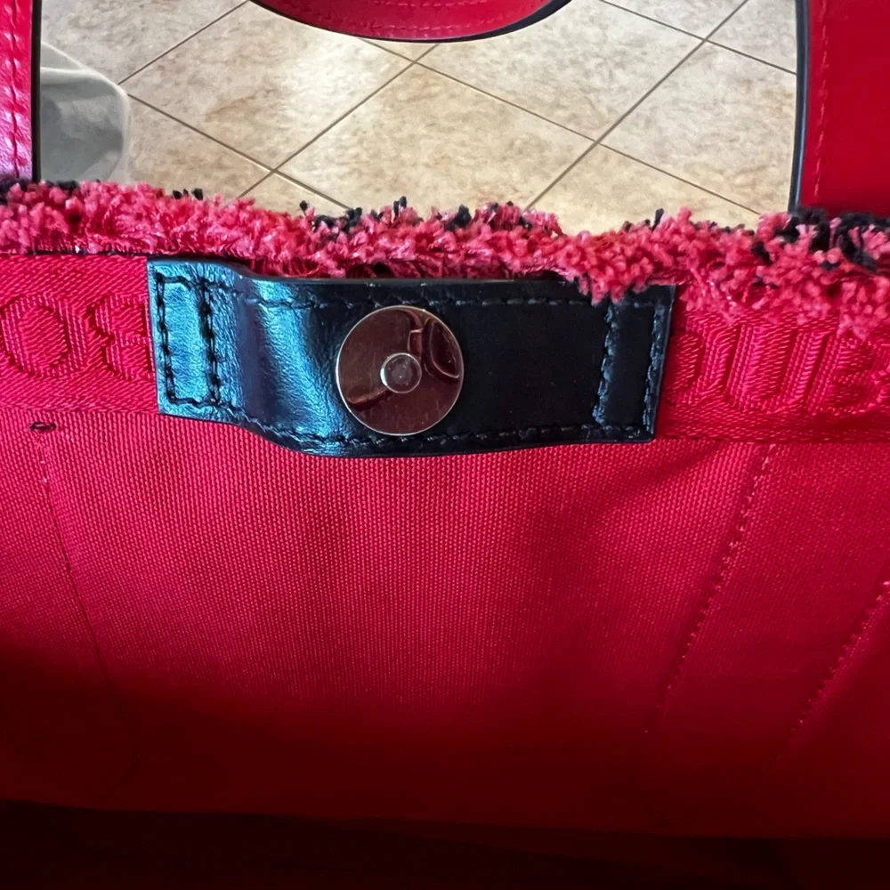 EUC Christian Louboutin Frangibus Embroidered Canvas Tote - Picture 10 of 16